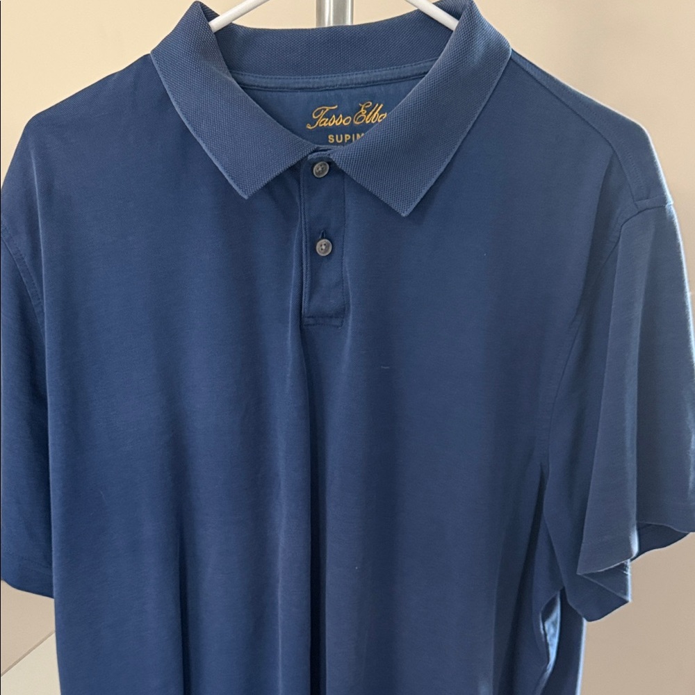 Tasso Elba Men's Deep Blue Polo Shirt